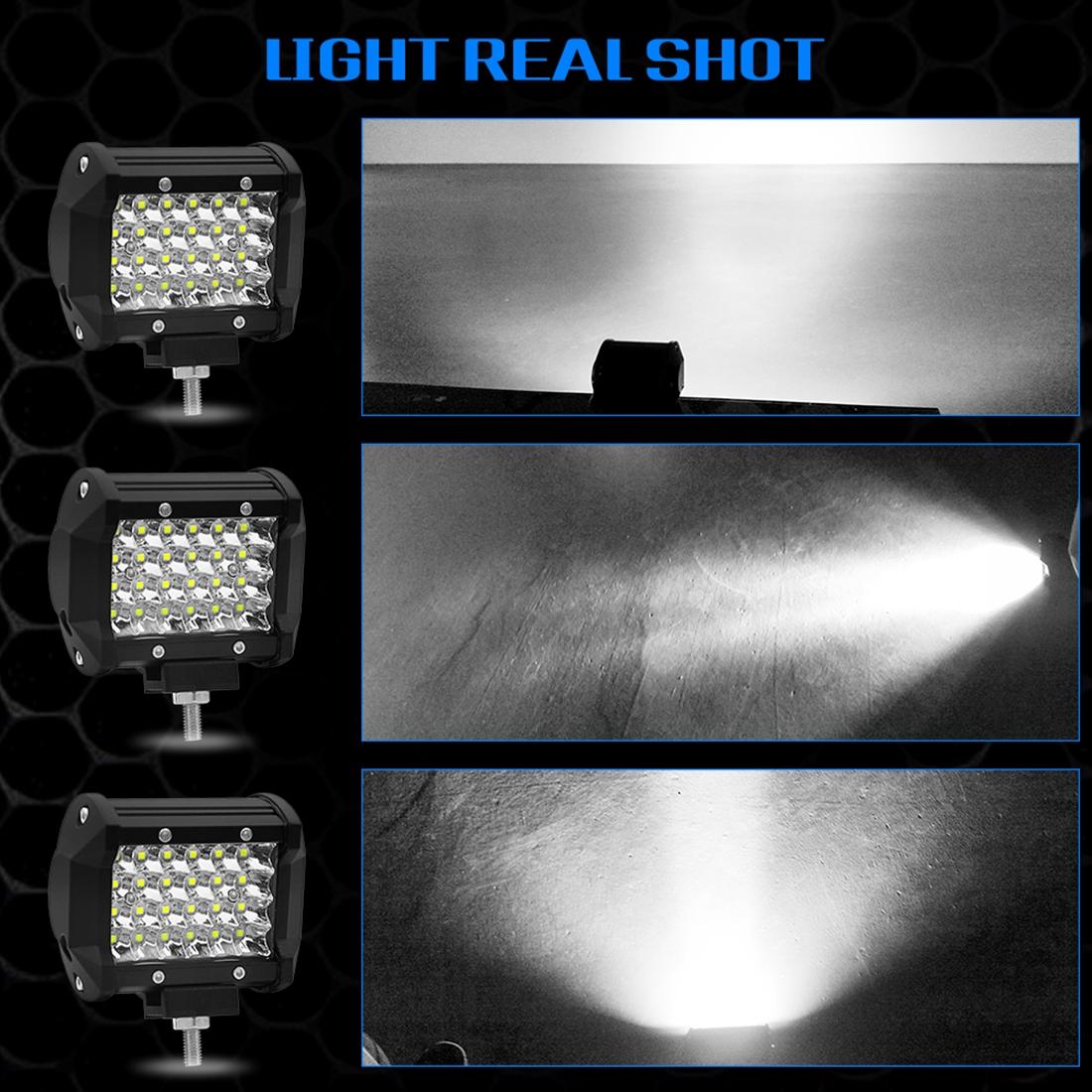 4 Inch 18W 1800Lm 4 Row Led Strip Light Working Refit Off - Road Vehicle Lamp Roof Strip Light 5