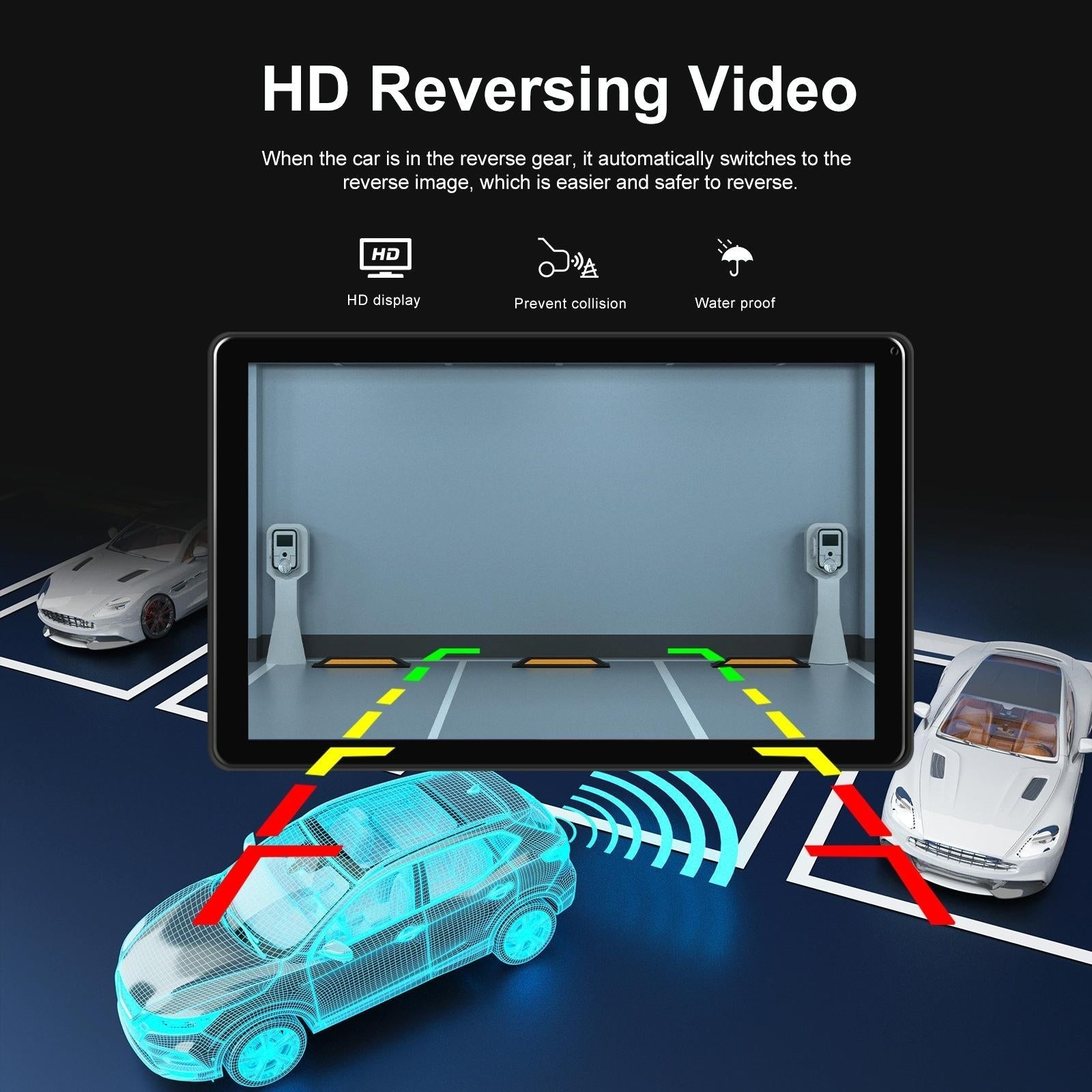 8 Inch Full Touch Car Screen Player - Horizontal / Vertical Carplay / Android Auto - Standard 10