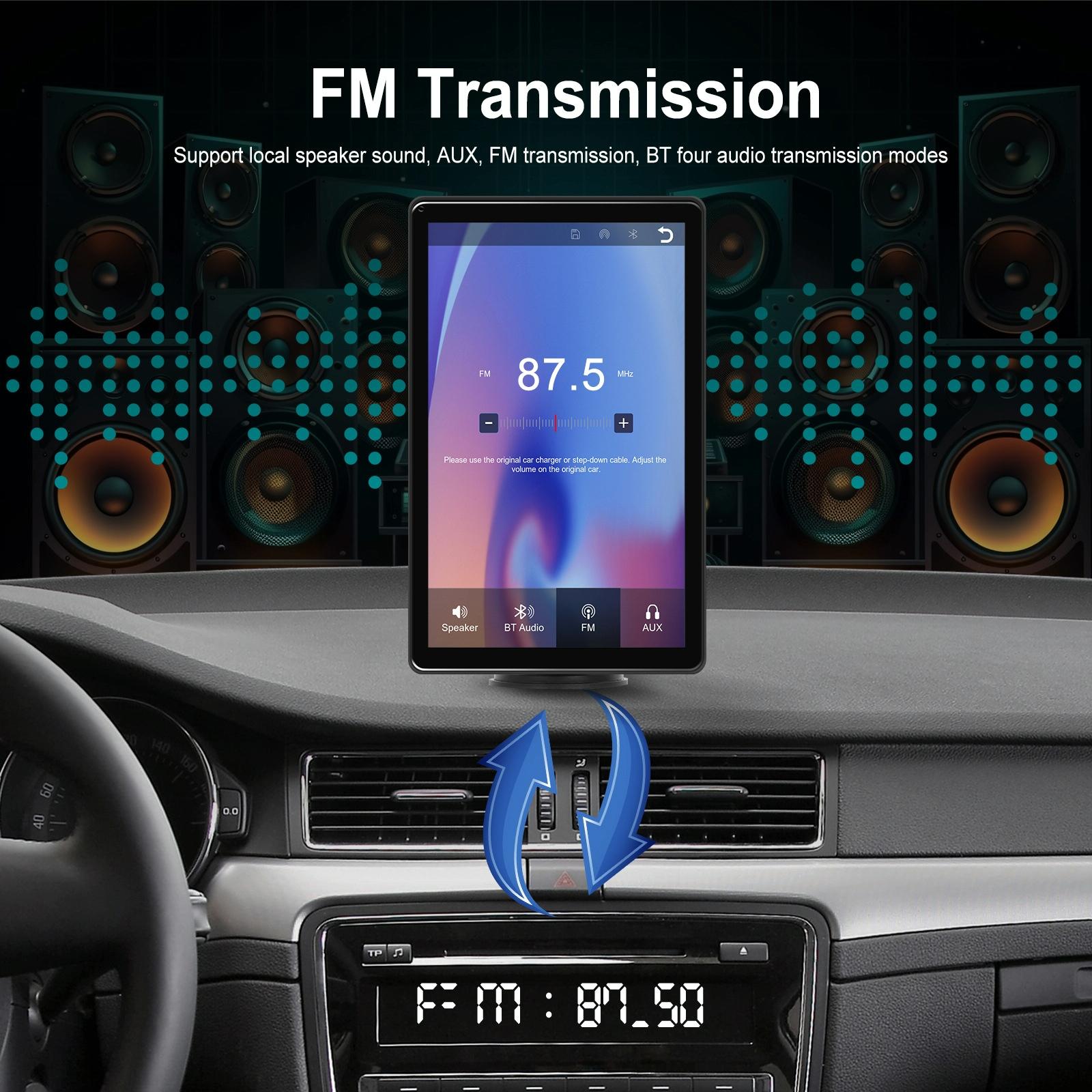 8 Inch Full Touch Car Screen Player - Horizontal / Vertical Carplay / Android Auto - Standard 11