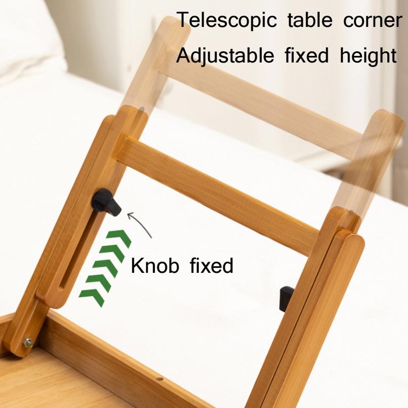 Adjustable Folding Laptop Desk for Dorm or Study - Height and Space Saver 6