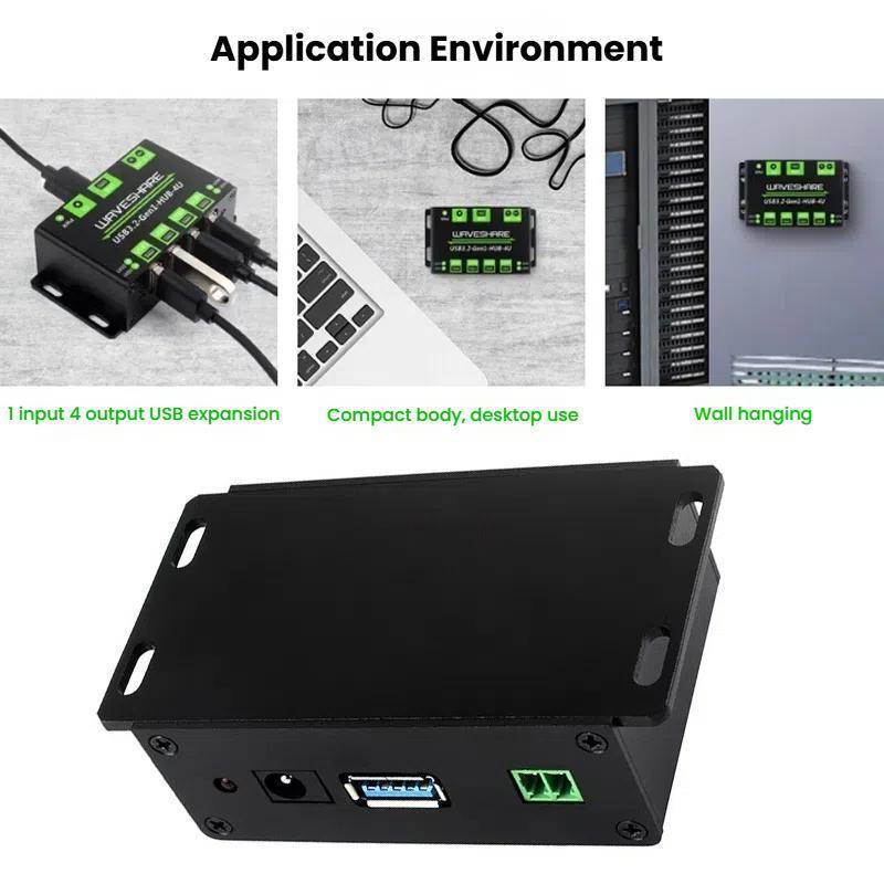 4-Port Usb 3.2 Hub With Metal Case 6
