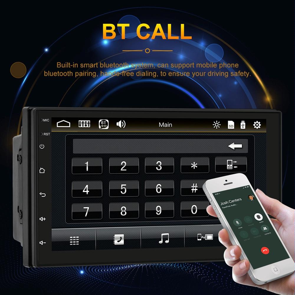 7 Inch Touch Dual Ingot Mp5 Bluetooth Player - Universal Style Touch Button Colour Standard 7