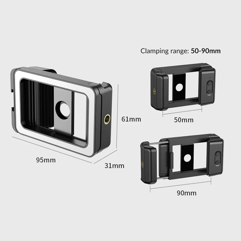 Universal Phone Clip with Multifunctional Fill Light - 1 / 4 & M17 M37 Thread Interface 5