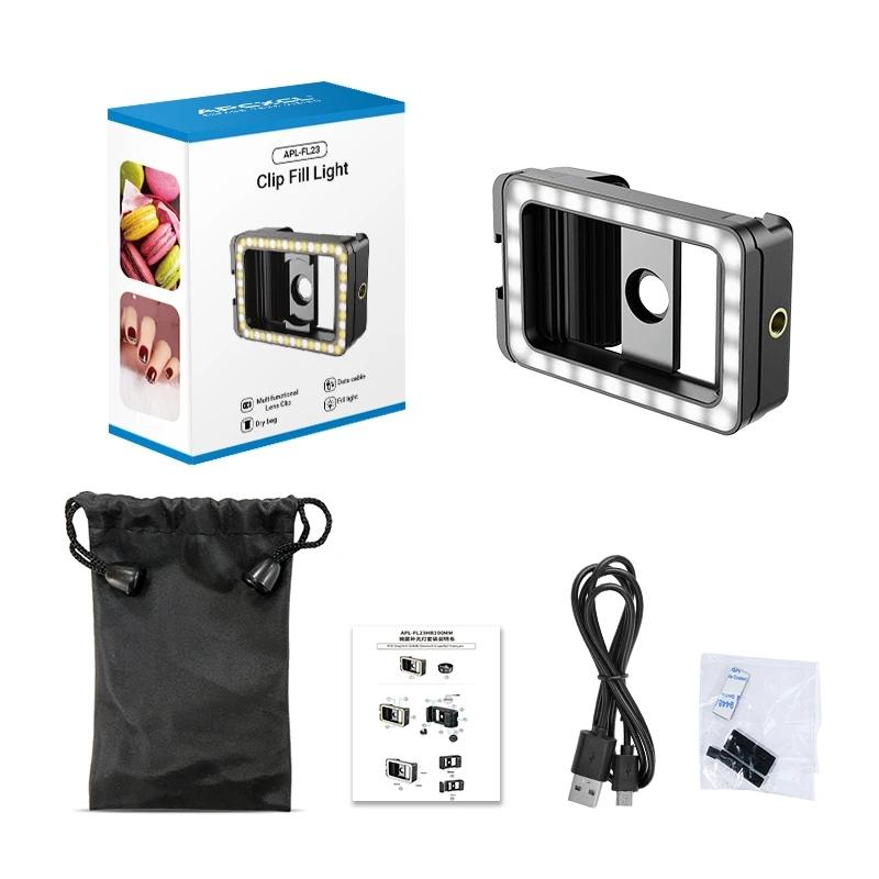 Universal Phone Clip with Multifunctional Fill Light - 1 / 4 & M17 M37 Thread Interface 6