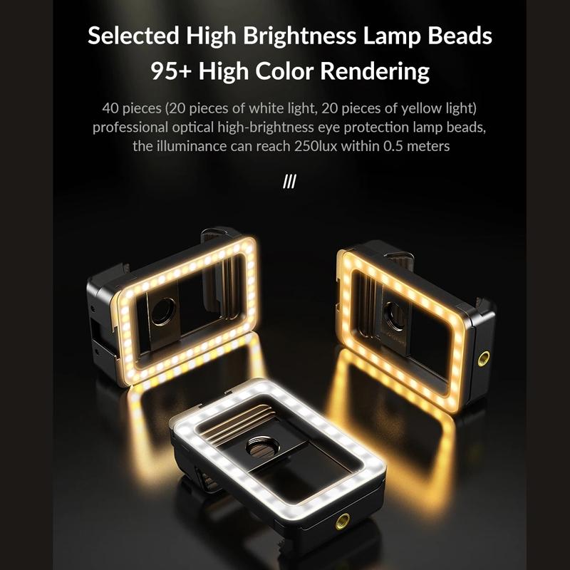 Universal Phone Clip with Multifunctional Fill Light - 1 / 4 & M17 M37 Thread Interface 7
