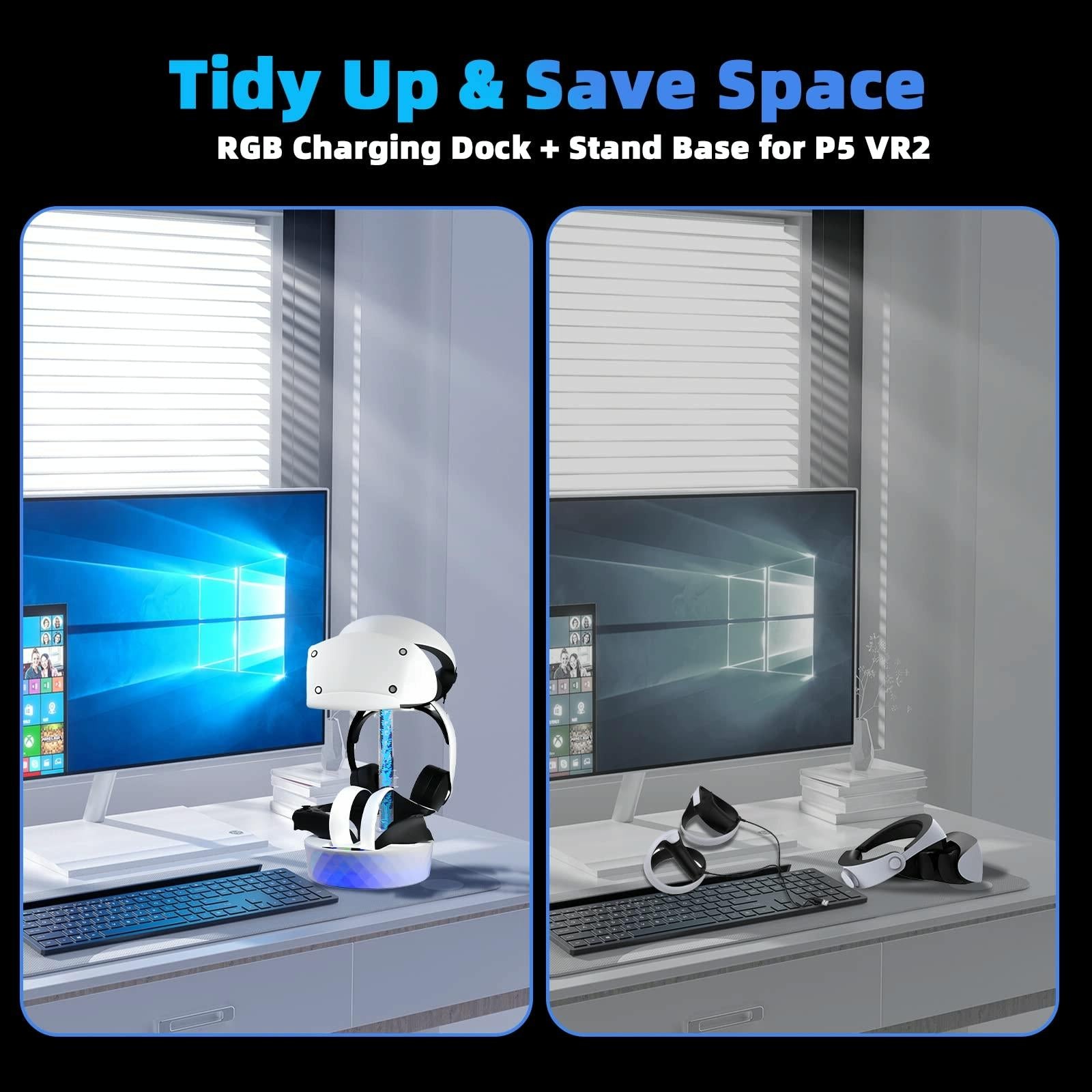 Stylish Magnetic Charging Rack for Iplay Vr2 8