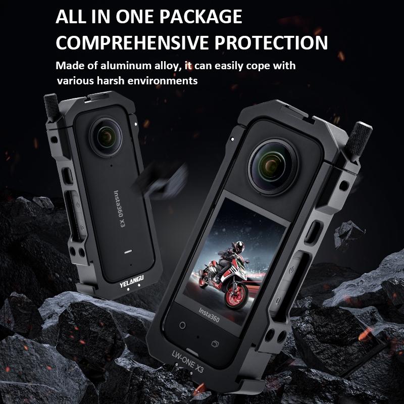 Insta360 one X3 Metal Cage with Extended Frame and T1 Tripod 5