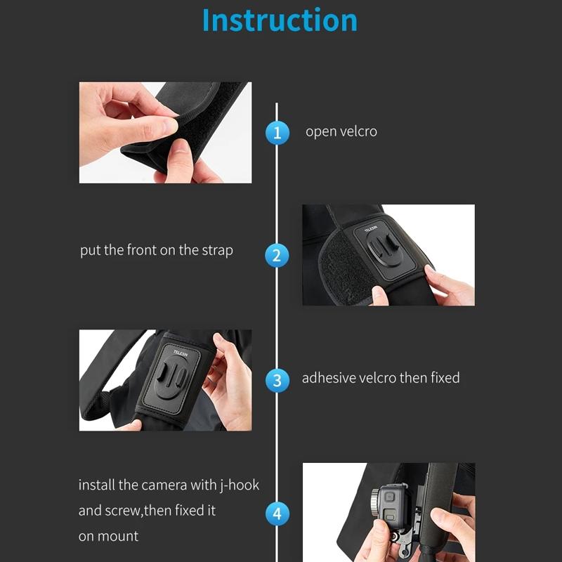 Universal Backpack Strap Mount for Action Cameras - Only Strap Mount 11