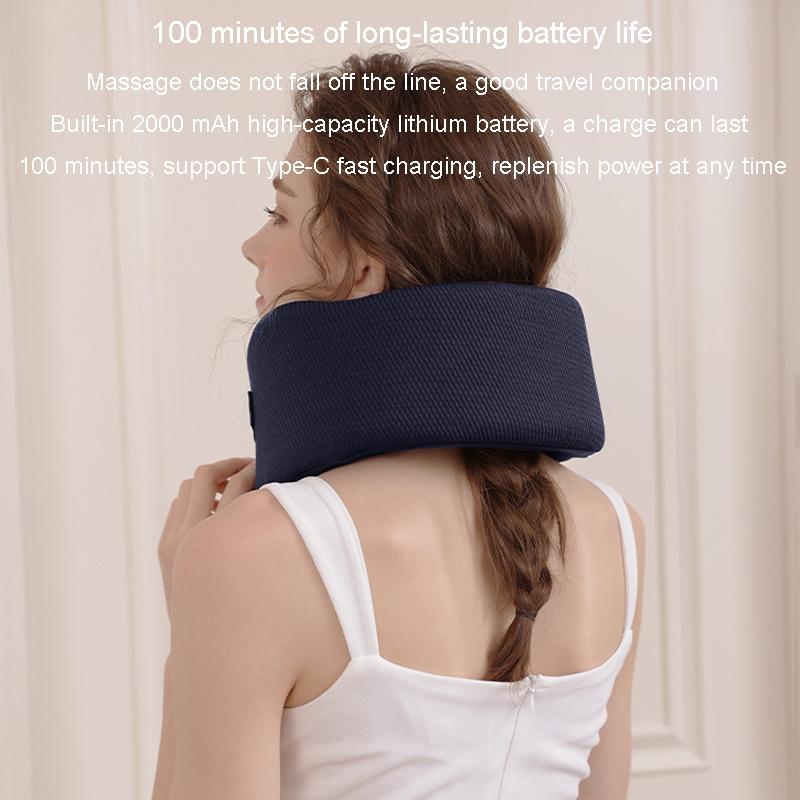 U-Shape Neck Massager With Hot Compress Navy 3