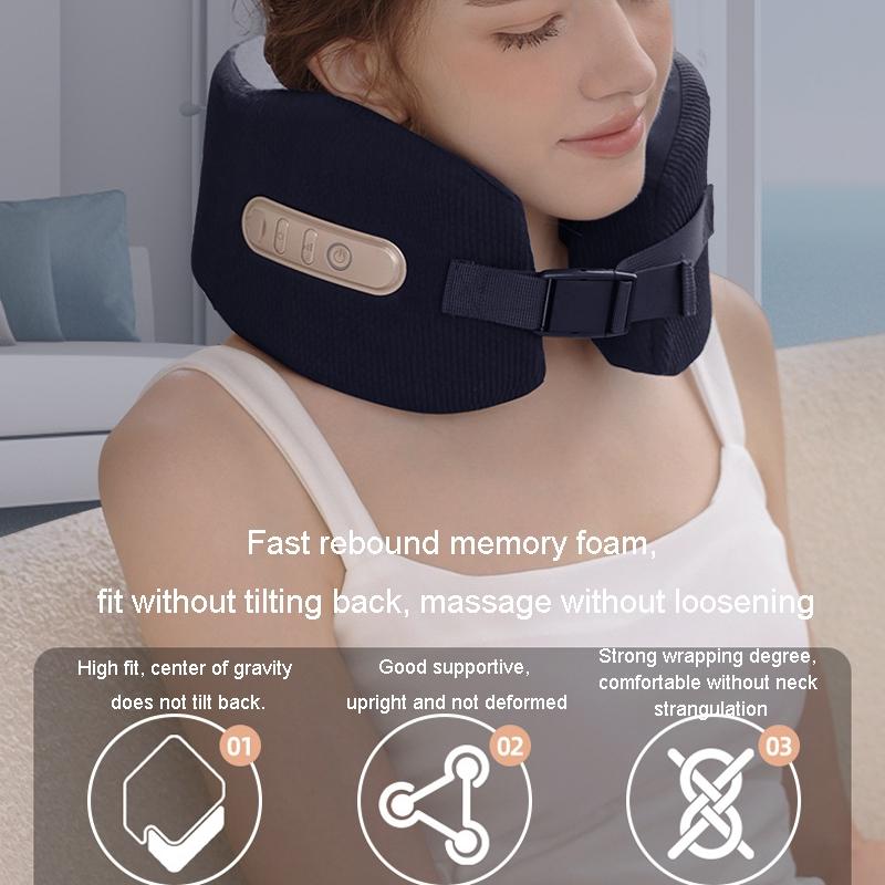 U-Shape Neck Massager With Hot Compress Navy 8