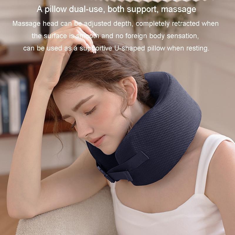 U-Shape Neck Massager With Hot Compress Navy 9