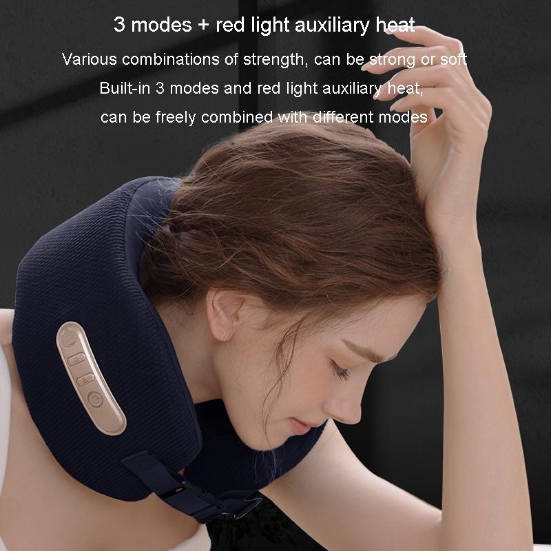 U-Shape Neck Massager With Hot Compress Navy 12