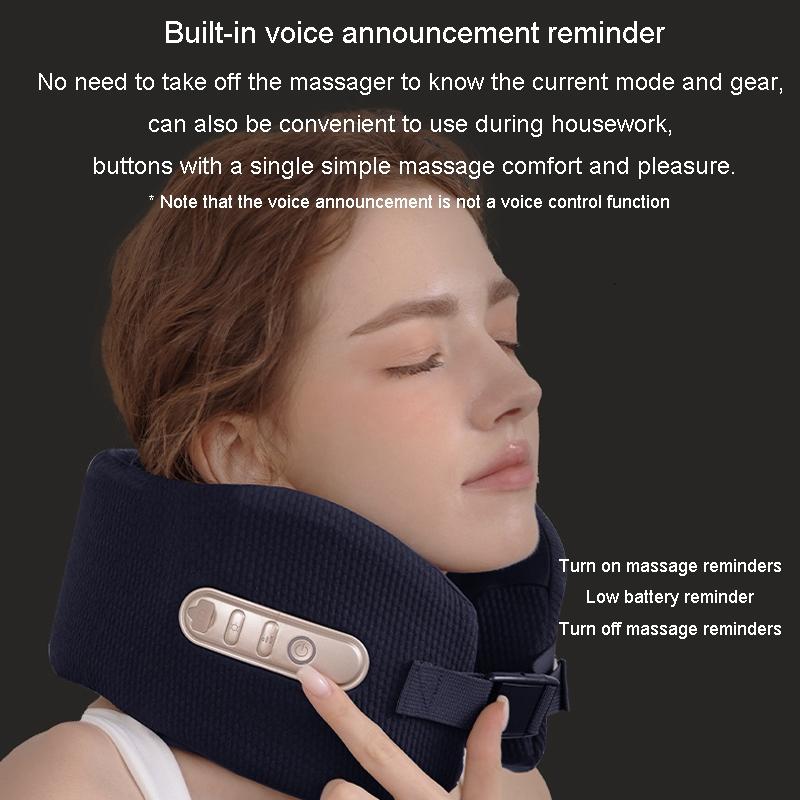 U-Shape Neck Massager With Hot Compress Navy 13