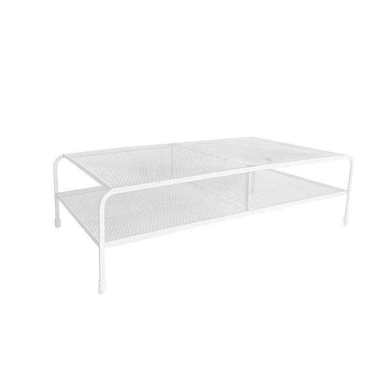 Desk Organizer Bracket for Elevated Computer Monitor - Wrought Iron - Standard Single Layer 3