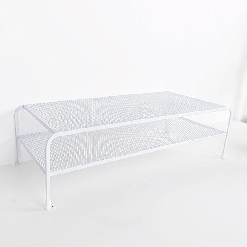 Desk Organizer Bracket for Elevated Computer Monitor - Wrought Iron - Standard Single Layer 13