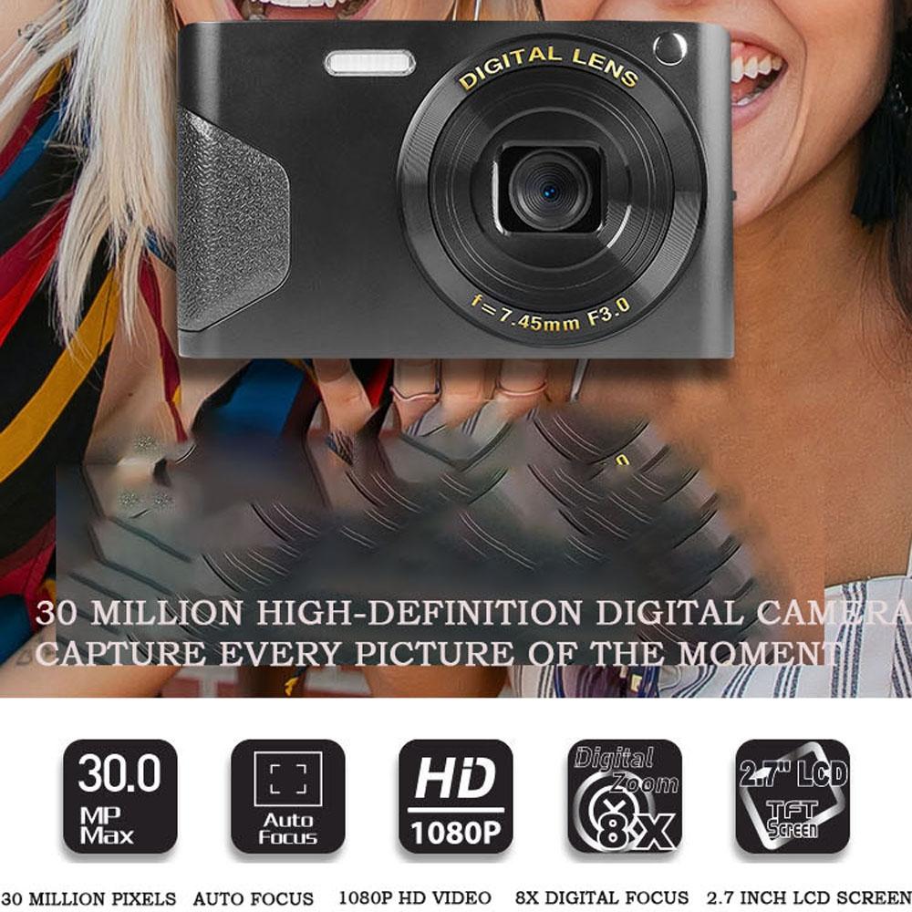Retro 4K Digital Camera With 2.7 Lcd Screen - 30W Standard White 4