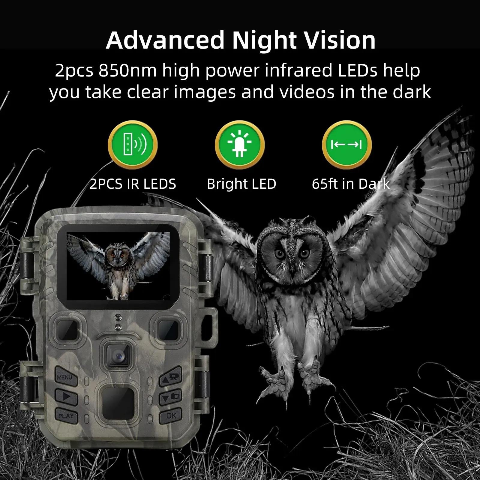 20Mp Hunting Trail Camera With Night Vision And Wildlife Scouting 10