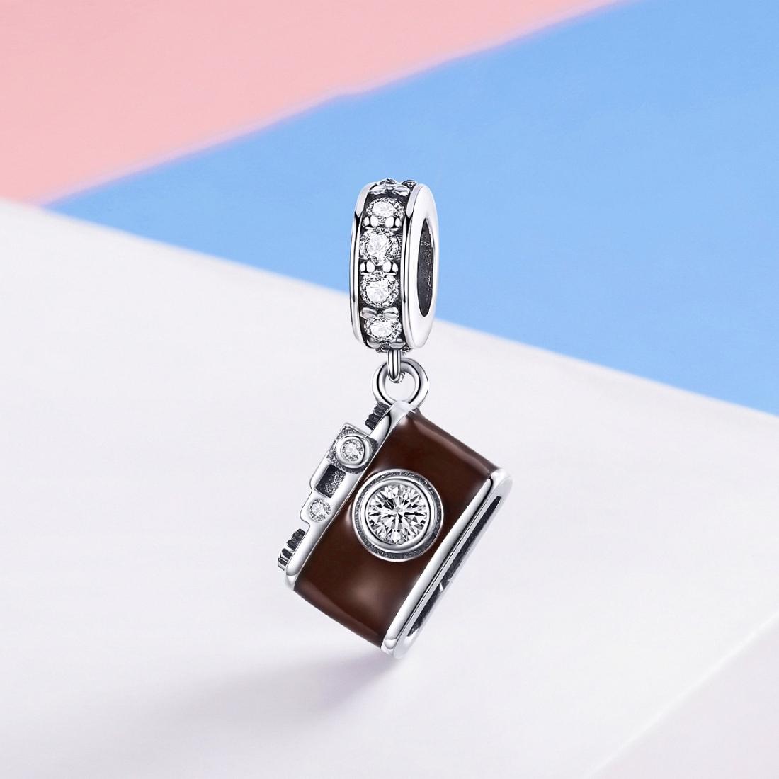 925 Sterling Silver Retro Camera Pendant For Diy Bracelets And Necklaces Style - Pendent 3