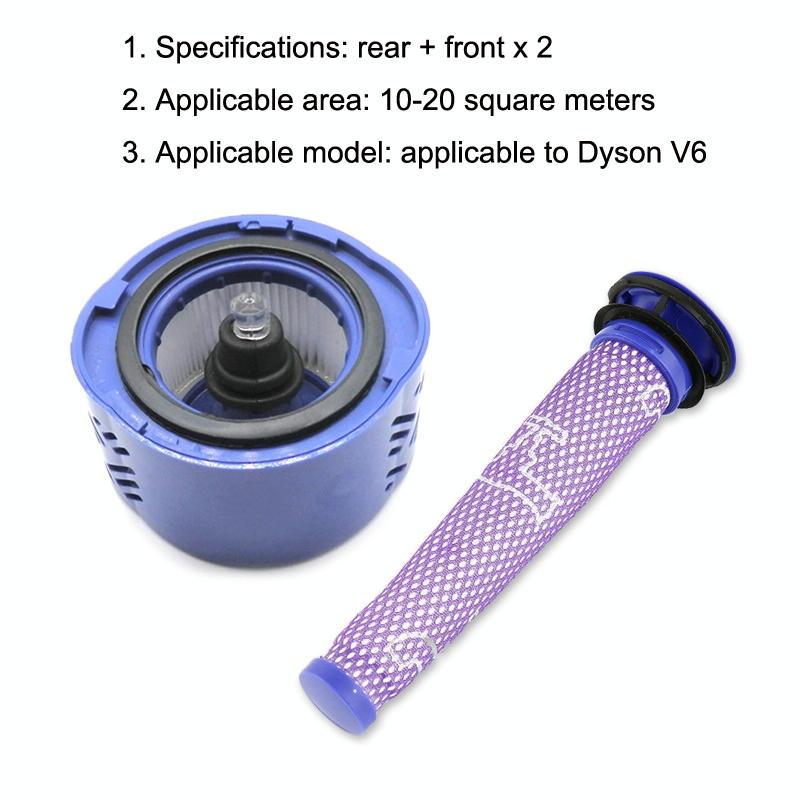 Versatile 3-in-1 Filter Kit for Dyson V6 - Compatible with Multiple Models 6