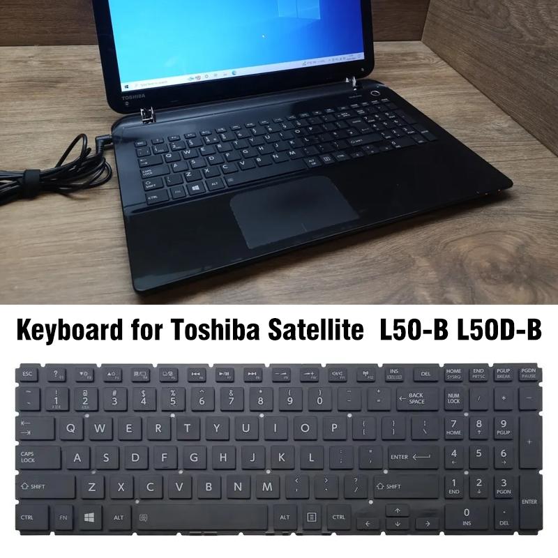 Toshiba Satellite L50-b / L50d-b us Keyboard with Number Pad 5