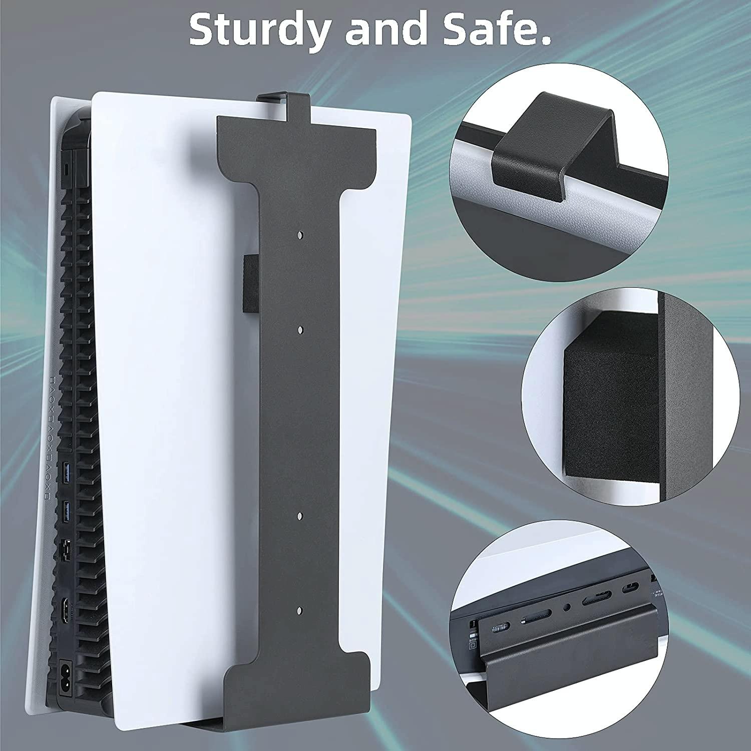 Universal Wall Mount for Ps5 Console - no Headset Handle Included - With Headset Handle Bracket 5