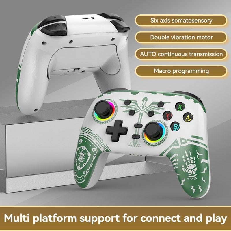 Wireless Gamepad for Nintendo Switch / Pro - Tooth Design - Tbd0603716901 Black Gold 3