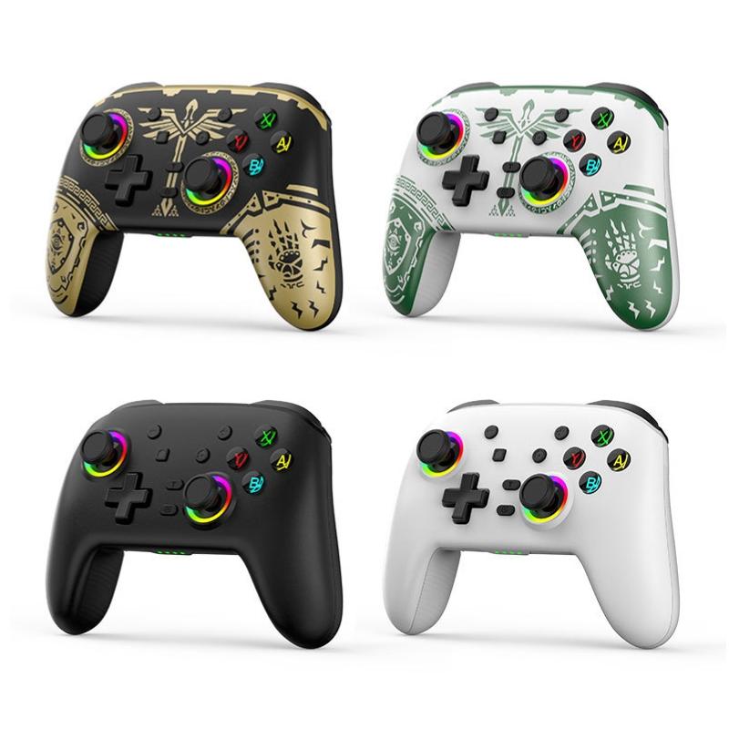 Wireless Gamepad for Nintendo Switch / Pro - Tooth Design - Tbd0603716901 Black Gold 4
