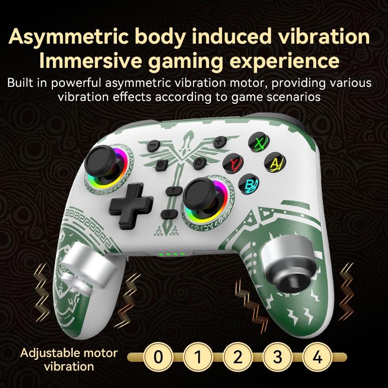 Wireless Gamepad for Nintendo Switch / Pro - Tooth Design - Tbd0603716901 Black Gold 13
