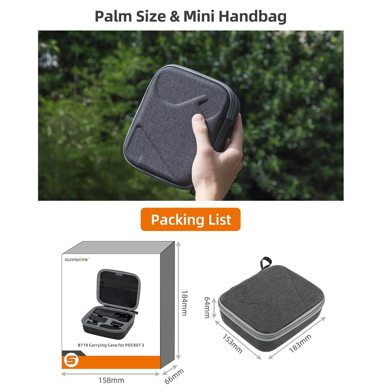 Portable Storage Case for Dji Pocket 3 - Complete Protection for Travel - Full Set Bag 8