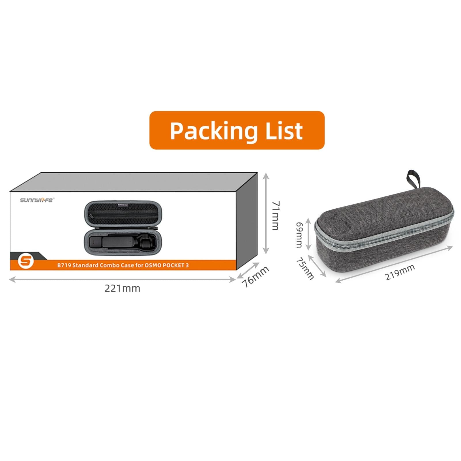Portable Storage Case for Dji Pocket 3 - Complete Protection for Travel - Full Set Bag 15