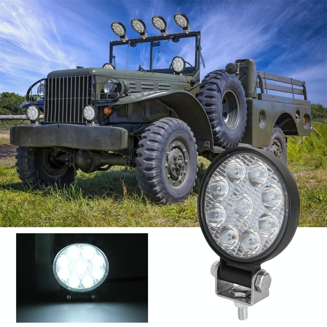 6.3W 10 - 30V Dc 6000K 3 Inch 9 Leds Circle Offroad Truck Car Driving Light Spotlight Work Light Fog Light 3