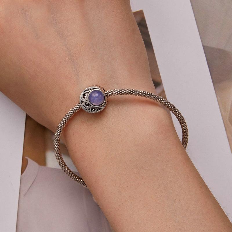 925 Sterling Silver Opal Moonlight Beaded Bracelet 6