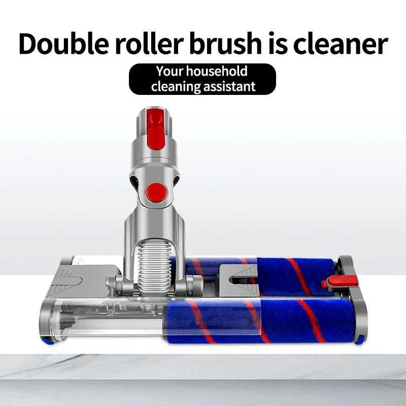 Universal Double Roller Floor Brush for Dyson V7 / V8 / V10 / V11 6