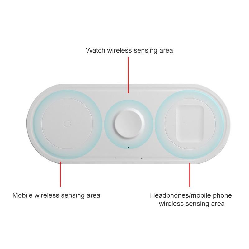 3 In 1 10W Wireless Charger For Iphones Iwatch Airpods 4