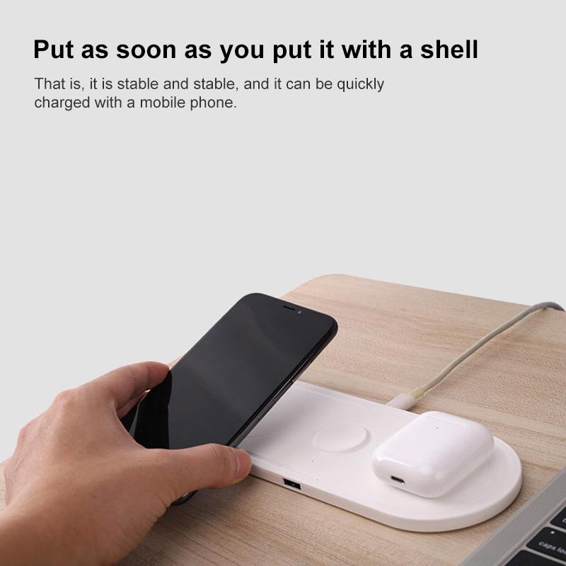 3 In 1 10W Wireless Charger For Iphones Iwatch Airpods 5
