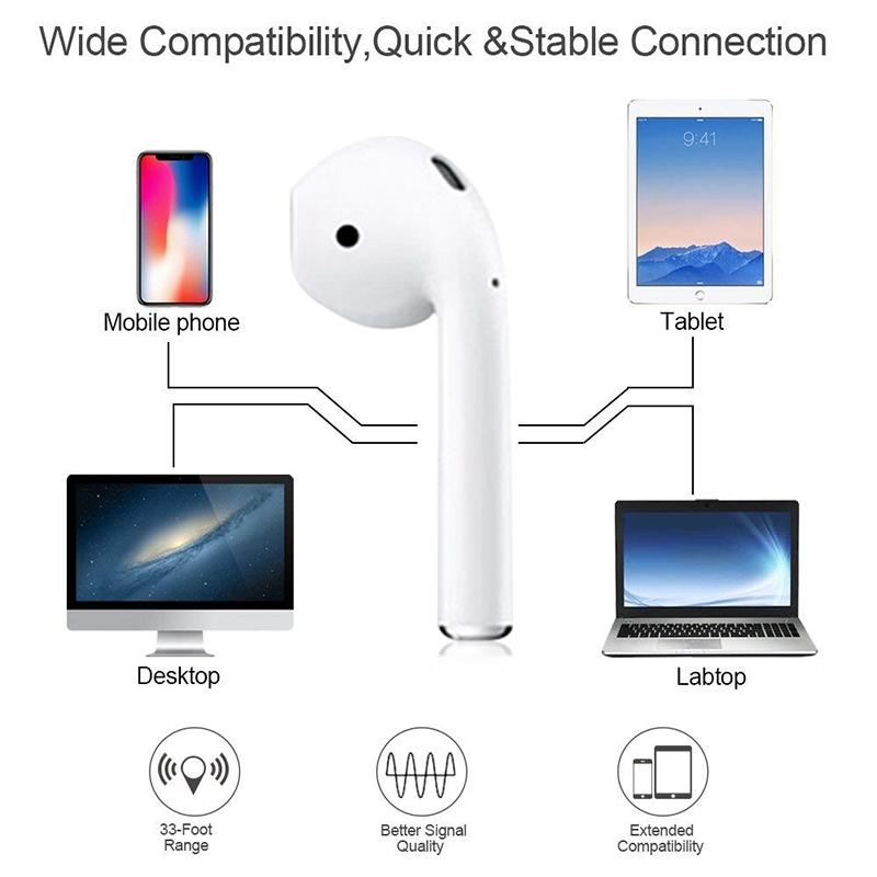 Wireless Charge Full Touch Tws Bluetooth Headset 5.0 - no Code 4