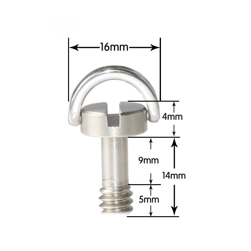 2-Pack D-Ring Camera Plate Mount With 1 / 4 Quick Release Screws 4
