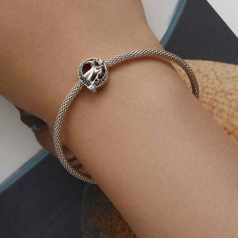 925 Sterling Silver Halloween Witch Diy Bracelet Bead Accessories 5