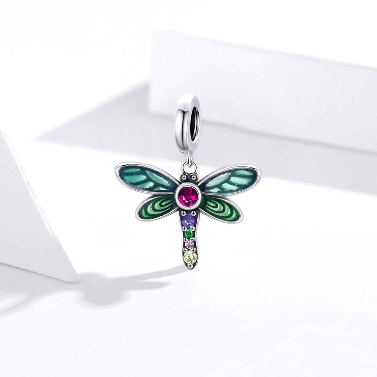 925 Sterling Silver Dragonfly Pendant For Diy Bracelets & Necklaces 3