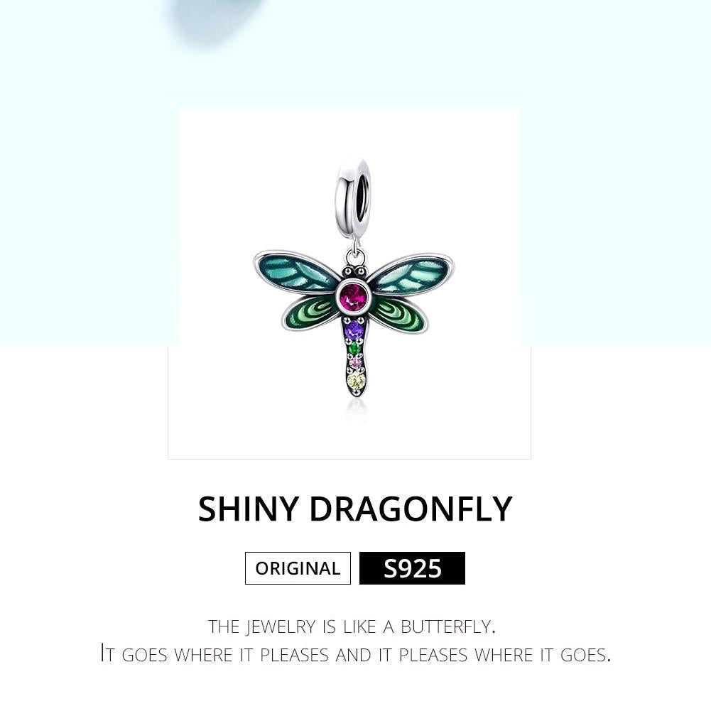 925 Sterling Silver Dragonfly Pendant For Diy Bracelets & Necklaces 4
