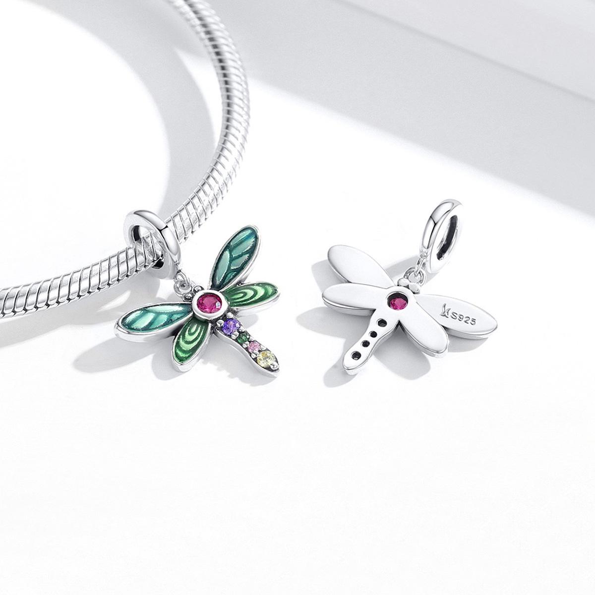 925 Sterling Silver Dragonfly Pendant For Diy Bracelets & Necklaces 7