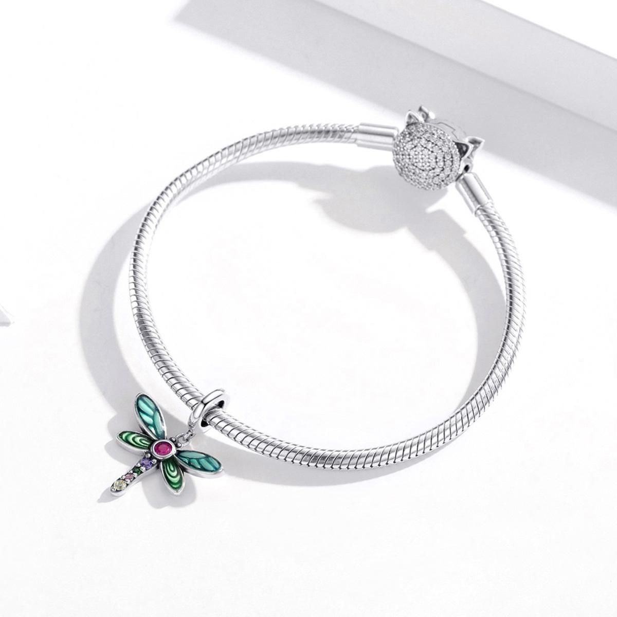 925 Sterling Silver Dragonfly Pendant For Diy Bracelets & Necklaces 8