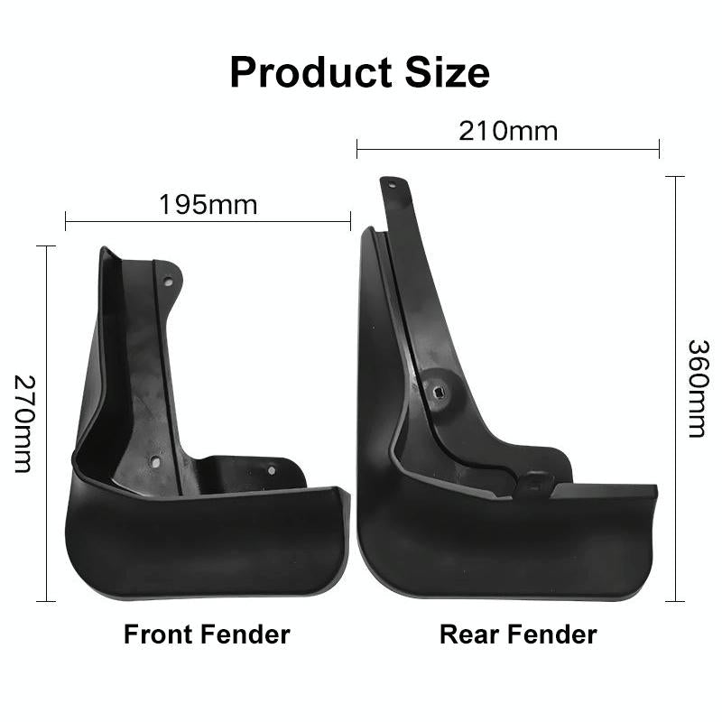 For Honda Vezel Hrv Sport 2019-2021 4Pcs / Set Car Auto Soft Plastic Splash Flaps Fender Guard 3