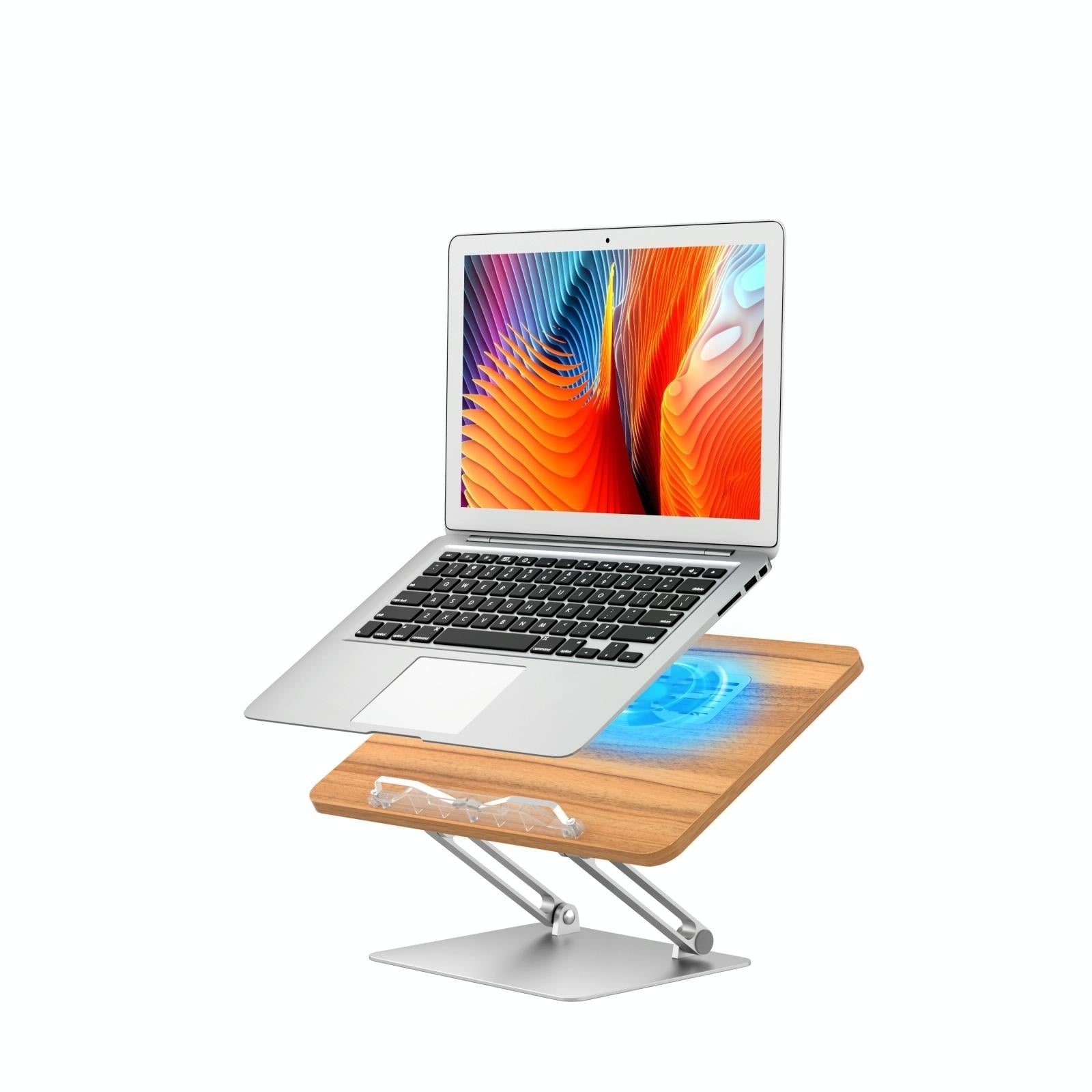 Adjustable Folding Laptop Stand with Cooling Fan - Portable Tablet Holder 3
