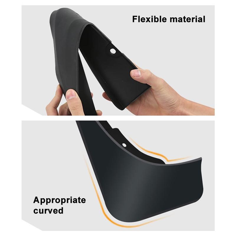 For Audi A3 Sedan 2017-2020 4Pcs / Set Car Auto Soft Plastic Splash Flaps Fender Guard 4
