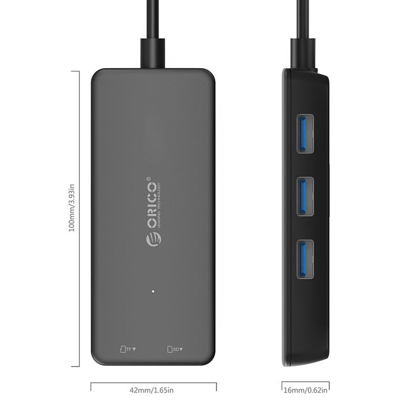 Usb3.0 Hub With Card Reader Orico H3Ts-U3 3