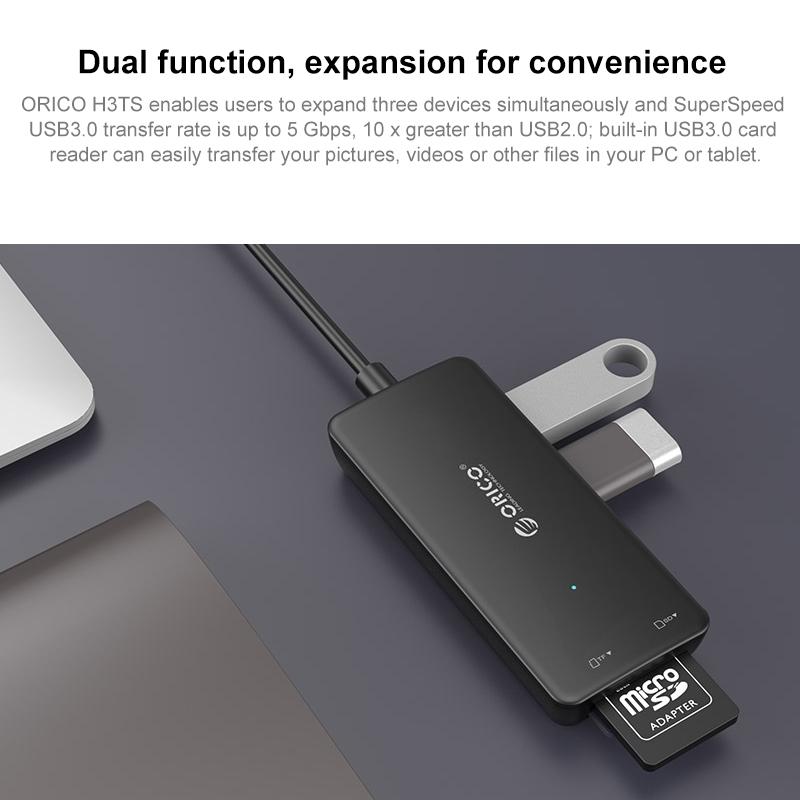 Usb3.0 Hub With Card Reader Orico H3Ts-U3 5