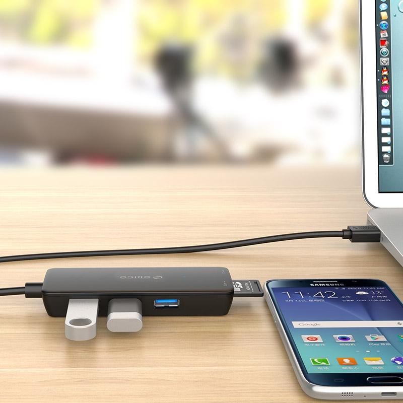 Usb3.0 Hub With Card Reader Orico H3Ts-U3 9