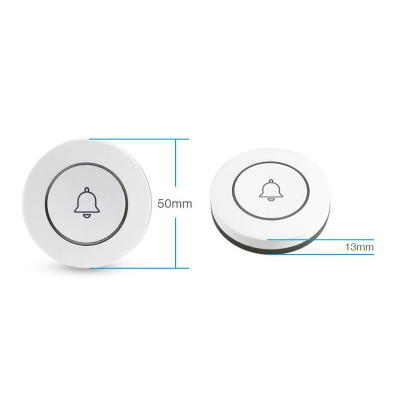Anti-Theft Wireless Doorbell Button Alarm - Compact 6