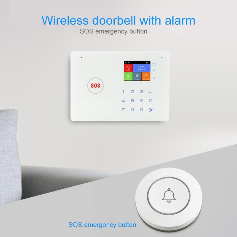 Anti-Theft Wireless Doorbell Button Alarm - Compact 7